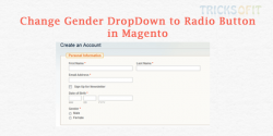 Change Gender DropDown to Radio Button in Magento